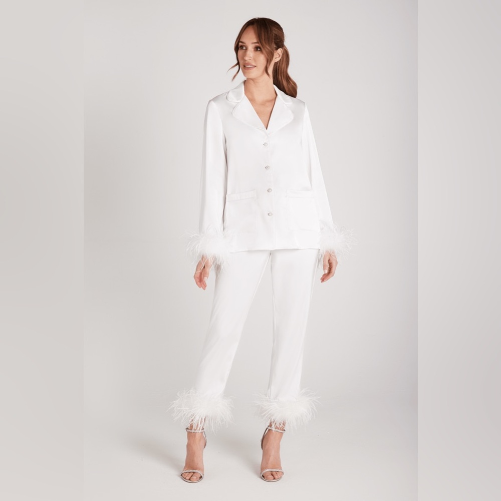 Nadine Merabi Darcie white pajamas